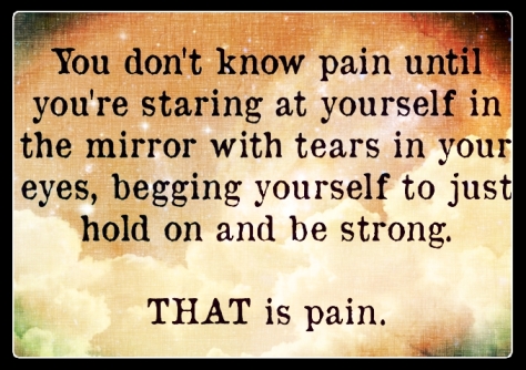You don't know pain until...